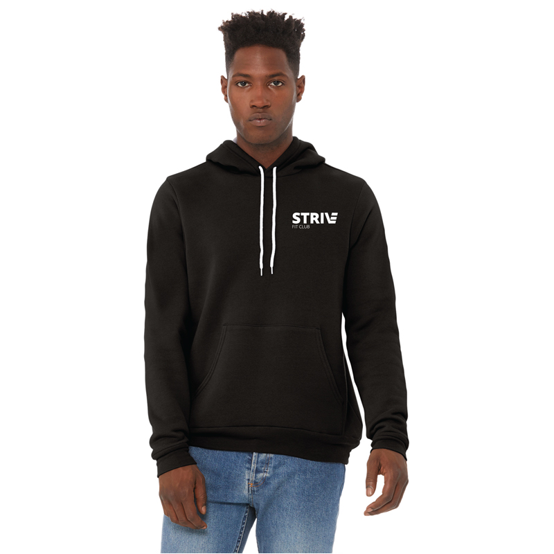 Strive - Hoodie - BC3719 - Black Heather - Left Chest