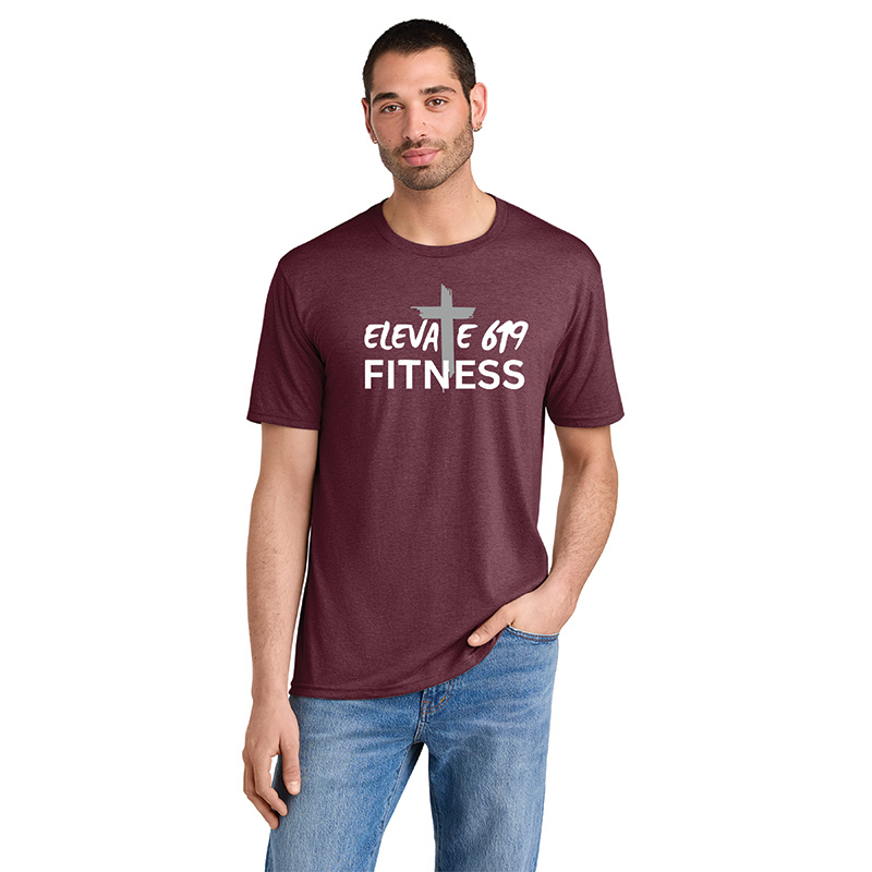 Elevate 6:19 - Tee Shirt - DM130 - Maroon Frost
