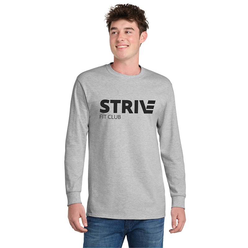 Strive - PC61LS Port & Co™ Long Sleeve Essential Tee - Ash